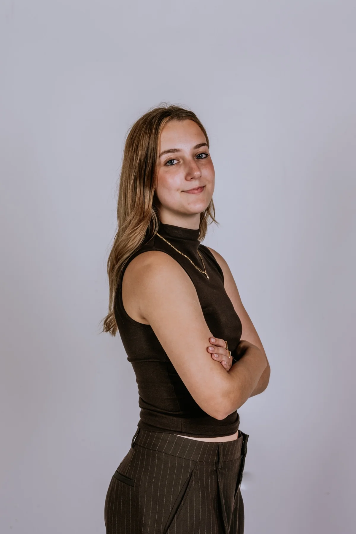 Jill tijdens haar brandingshoot